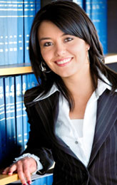 A female paralegal professional