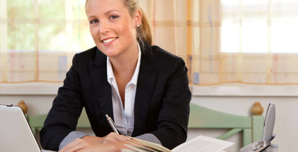 Successful young female paralegal